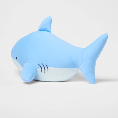 Shark Soothing Weighted Plush Kids' Throw Pillow Blue - Pillowfort