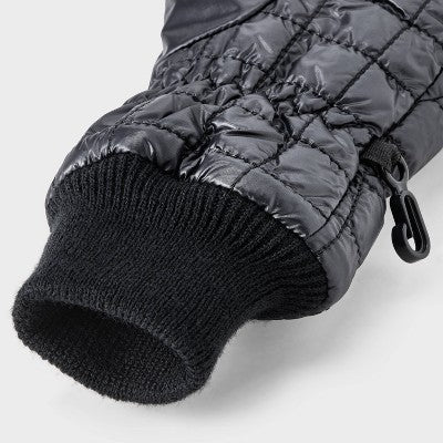 Kids' Puffer Mitten - All In Motion Black 8-14