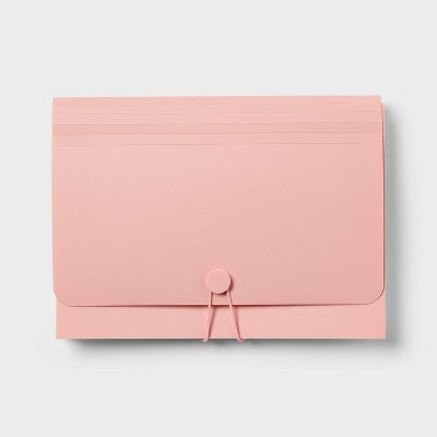 13 Pocket Expanding File Folder Letter Size Pink - up&up