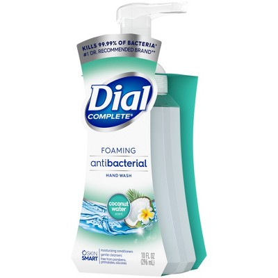 Dial Antibacterial Defense Foaming Hand Soap - Coconut Water - 10 fl oz
