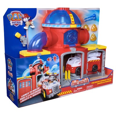 PAW Patrol Fire Rescue Command Center with Marshall Figure