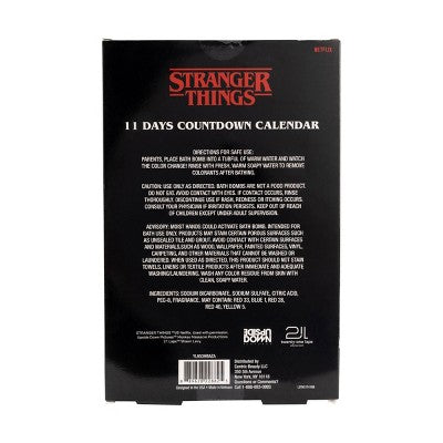 Stranger Things 11 Day Countdown Calendar Bath and Body Set - 11.6oz/11pc