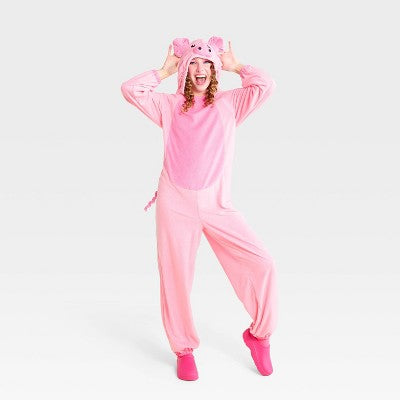 Adult Adaptive Pig Kigurumi Costume Jumpsuit- Hyde and EEK! Boutique Pink L