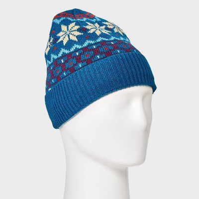 Men's Cable Beanies - Goodfellow & Co Blue One Size Fits Most