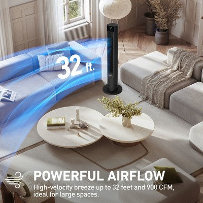 Holmes 40' Breeze Max Tower Oscillating Fan with Clean Breeze (LOCAL PICKUP ONLY)