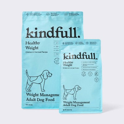 Chicken and Oatmeal Recipe Healthy Weight Dry Dog Food - Kindfull 13lbs