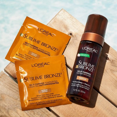 L'Oreal Paris Sublime Bronze Self-Tanning Towelettes Medium Natural Tan - 6ct