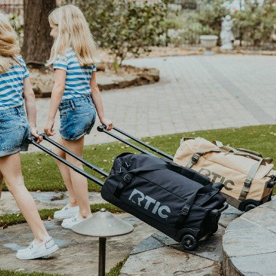 45L RTIC Outdoors Road Trip Structured Collapsible Duffle Bag Rolling Medium - Black