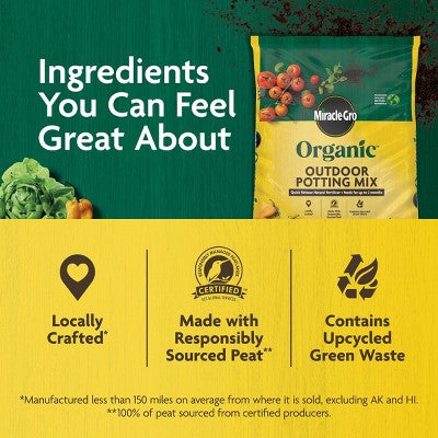 Miracle-Gro Organic Outdoor Mix 3lbs Potting Soil