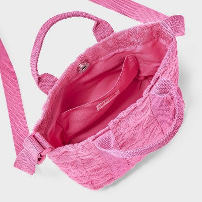 Girls' Mini Terry Handle Crossbody Bag - Cat & Jack Pink