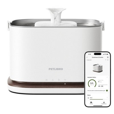 Petlibro 3L Dockstream 2 Cordless Cat Automated Fountain - White