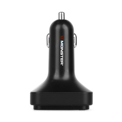 Monster Wireless FM Transmitter with 20Watt USB-C and 3D Surround Sound: Bluetooth Car Accessory, Black, Lifetime Warranty
