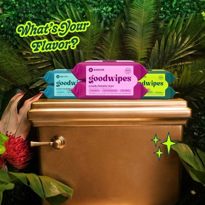 Goodwipes Flushable Personal Wipes - Rosewater - 50ct/2pk