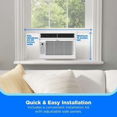 Midea 5,000 BTU EasyCool Window Air Conditioner with Remote, Cools, Circulates and Dehumidifies up to 150 Sq. Ft. (LOCAL PICKUP ONLY)