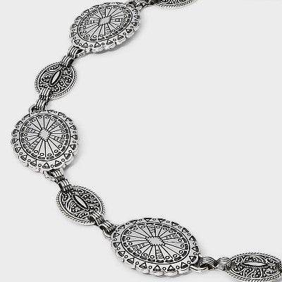 Concho Chain Belt - Wild Fable Nickel Finish M/L