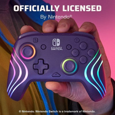 Afterglow Wave Wireless Motion Plus Nintendo Switch Controller Purple