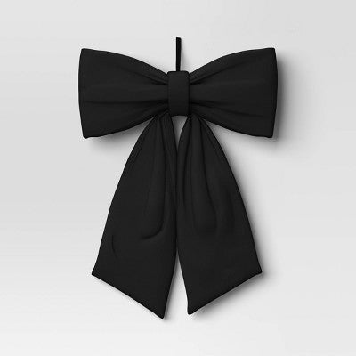 14" Large Bow Halloween Decorative Prop Black - Hyde and EEK! Boutique