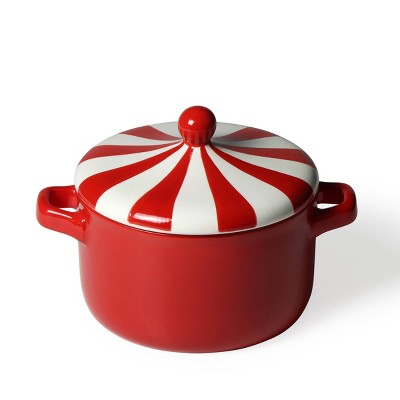 Ceramic Cocotte Red - Bullseye's Playground