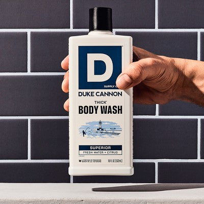 Duke Cannon Supply Co. THICK Men's Body Wash - Superior - 18 fl oz: Exfoliating, Citrus Scent, Whole Body Use