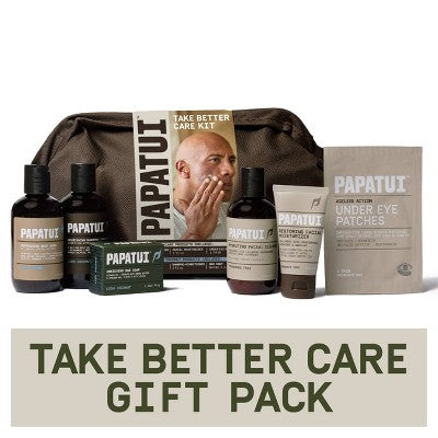 Papatui Men's Body Care Holiday Take Better Care Dopp Kit Gift Set - Lush Coconut - 6ct