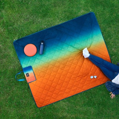 Weatherproof Vintage Throw Blanket Orange/Navy