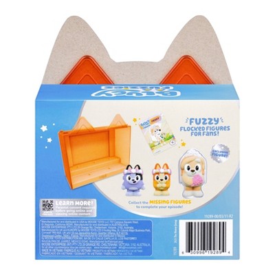 Bluey Fuzzies Episode Pack The Sign Display Case and Figures