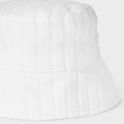 Poly Jacquard Terry Bucket Hat - Shade & Shore Ivory