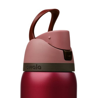 Special Edition Holiday Owala 32oz Stainless FreeSip Water Bottle - Poinsettia