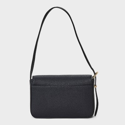 Flap Shoulder Bag - A New Day Black