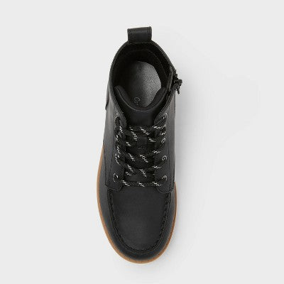 Kids' Bosley Mock Toe Boots - Cat & Jack Black 3