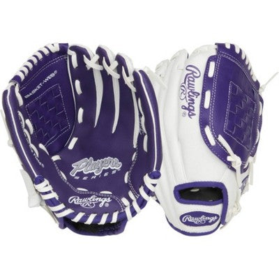 Rawlings 10" T Ball Glove - Purple/White Right