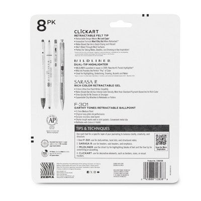 Zebra 8ct Mind Flow Journaling Set