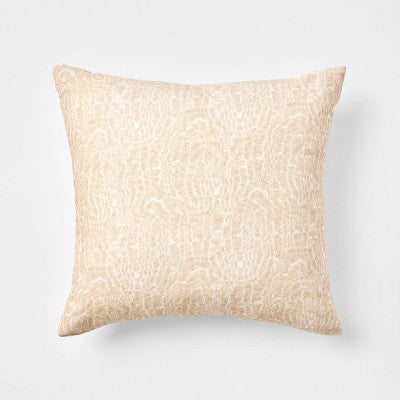 Moire Throw Pillow Cream - Threshold designed with Studio McGee