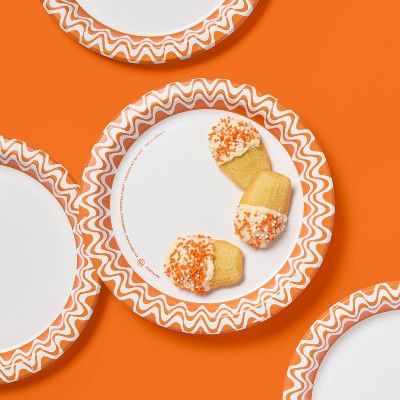 Halloween Disposable Plates - Orange - 10" - 24ct - up&up