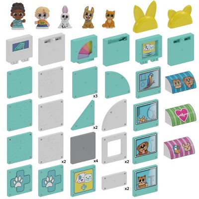 Tile Town Pet Vet Magnetic Tiles Playset