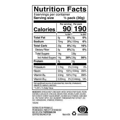 PROBAR Strawberry Bolt Energy Chew - 8.4oz/4pk: Sports Performance, Endurance