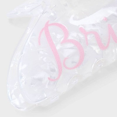 Bride Hair Claw Clip - White