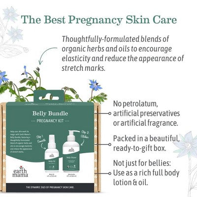 Earth Mama Belly Bundle Pregnancy Skincare Kit - 2ct