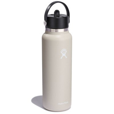 Hydro Flask 40oz Wide Mouth Flex Straw Bottle - Oat