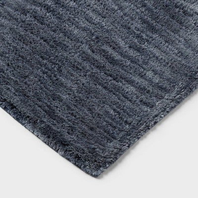 20"x30" Luxe Space Dye Bath Rug Slate Blue - Threshold