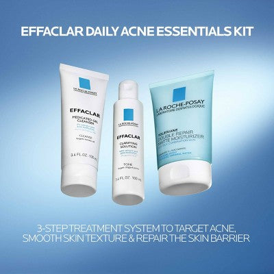 La Roche Posay Effaclar Acne Daily Essential Kit - 3ct