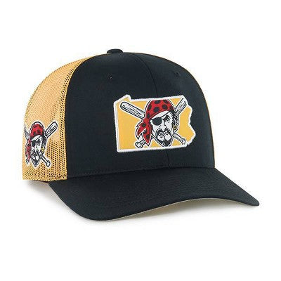 MLB Pittsburgh Pirates Gaze Hat: Adult Baseball Cap, Cotton & Polyester, Sports Team Logo, One Size