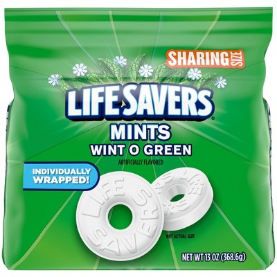 Life Savers Wint-O-Green Breath Mints Hard Candy, Sharing Size - 13oz