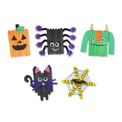 Wood Stick Craft Halloween Icons - Bullseye's Playground