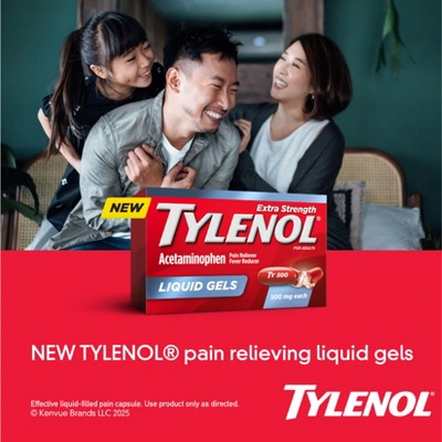 Tylenol Extra Strength Liquid Gels, Pain Reliever & Fever Reducer - Acetaminophen - 75ct