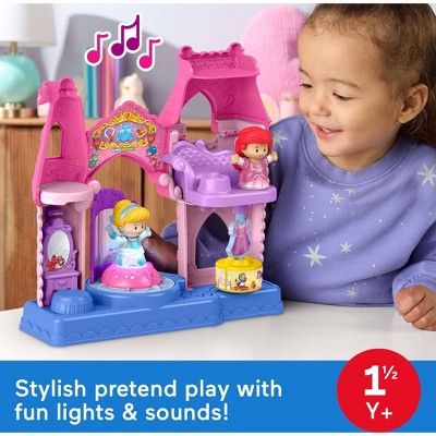 Fisher-Price Little People DISNEY Princess Shimmer & Glow Dress Shop Toddler Playset & 2 Figures