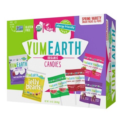 YumEarth Easter Gummy Fruit Jelly Beans & Pops Variety Pack - 9.40oz