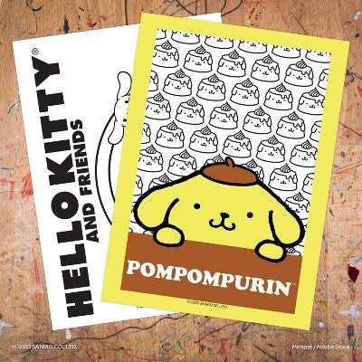 Hello Kitty Glitter & Color Book