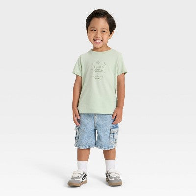 Toddler Boys' Graphic T-Shirt - Cat & Jack Light Green 4T