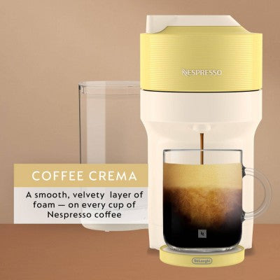 Nespresso Limited-Edition Vertuo Pop+ Coffee and Espresso Maker Flavored Iced Bundle by De'Longhi Pastel Yellow (LOCAL PICKUP ONLY)